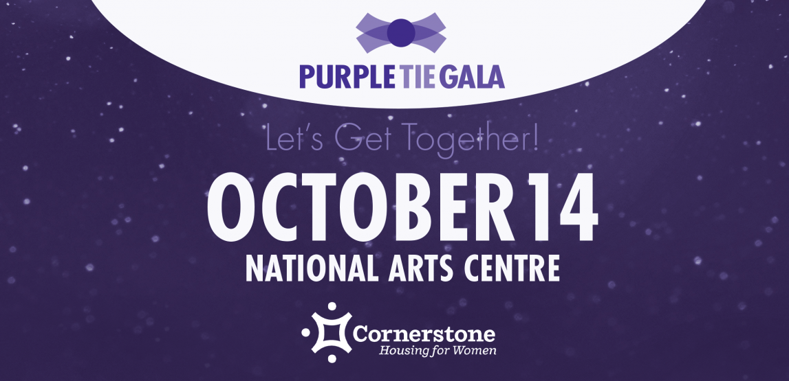 Purple Tie Gala October 14th Banner