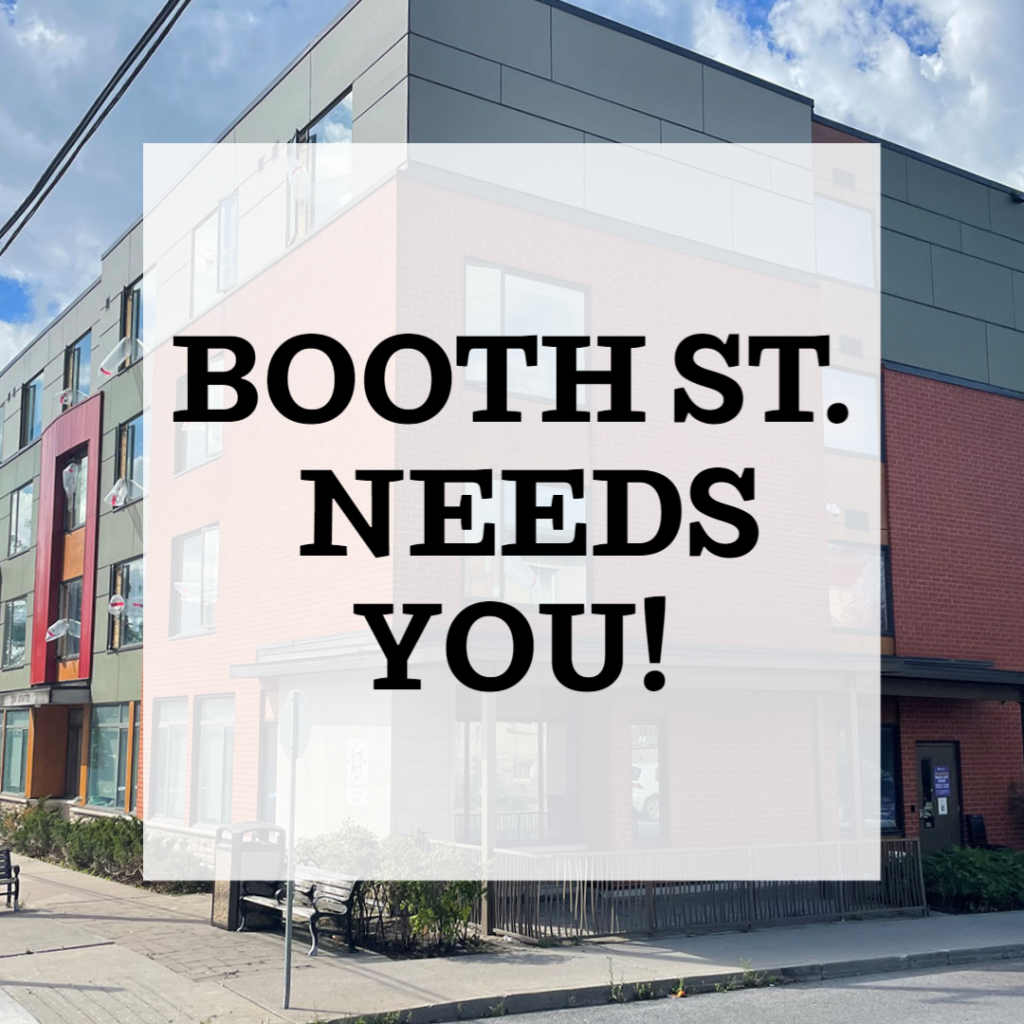 Booth St Needs You