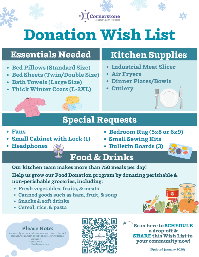 Donation Wishlist January 2026